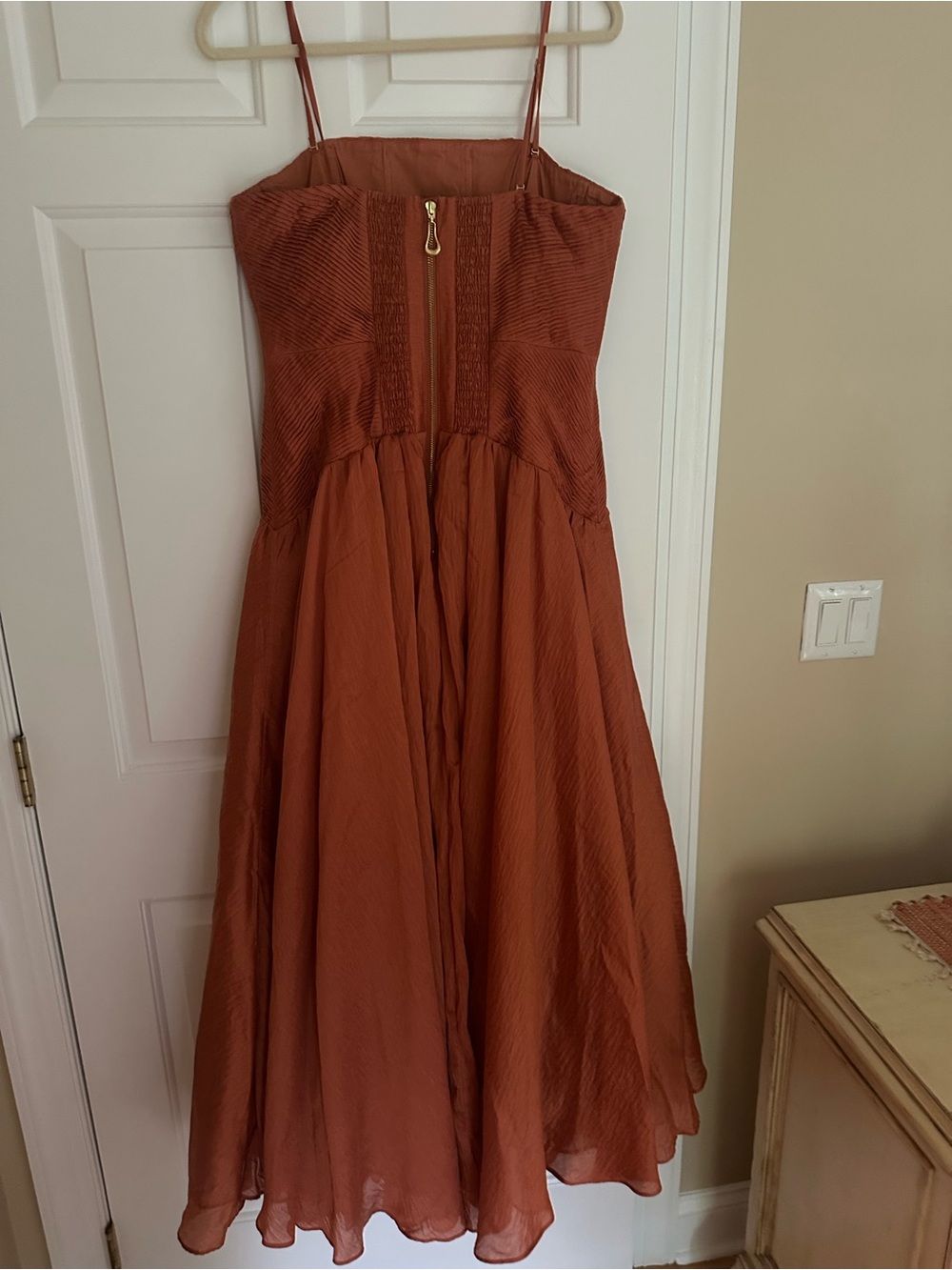 Aje Contour Gown Coral Clay US 10 Aus 14 - Picture 7 of 8
